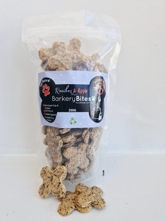 Wheat-free Organic Rooibos & Apple Dog Treats